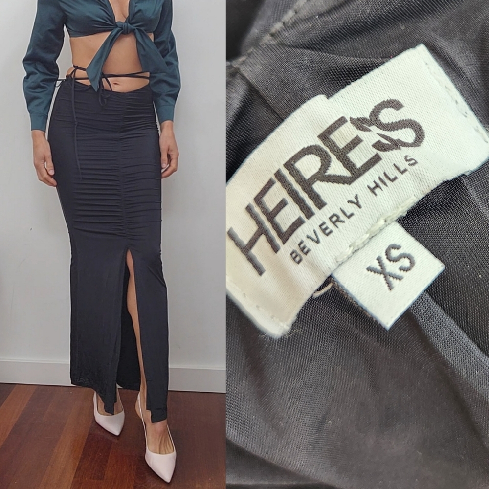 Heiress Beverly hills dramatic skinny slinky maxi skirt xs